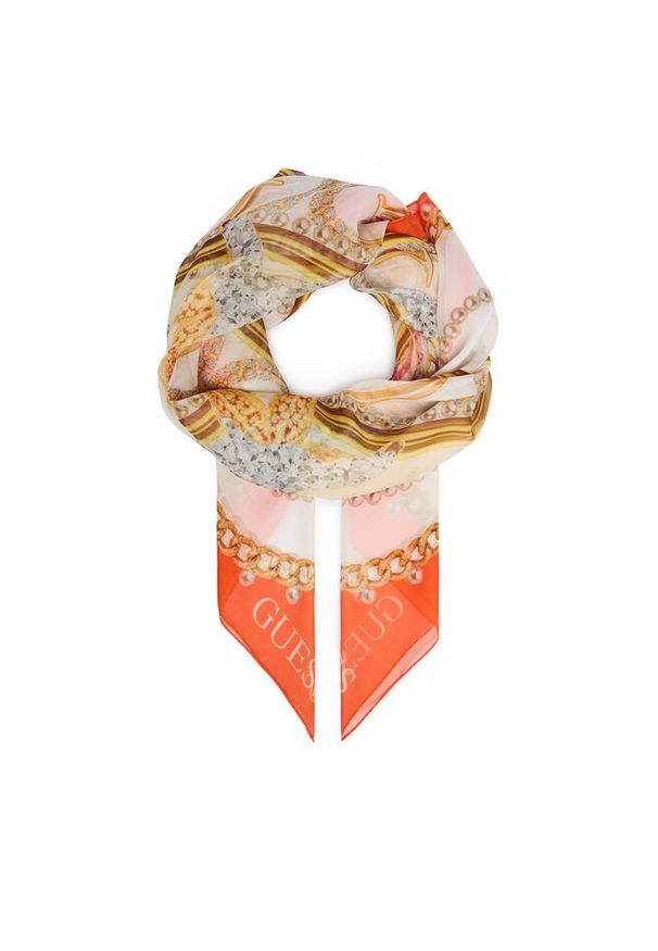 Szal Guess. Kolor: pomarańczowy