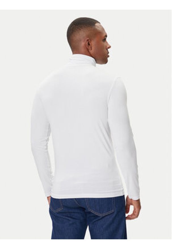 Emporio Armani Underwear Golf EM000388 AF14988 U0002 Biały Slim Fit. Typ kołnierza: golf. Kolor: biały