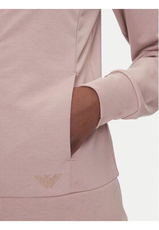 EA7 Emporio Armani Bluza 8NTM43 TJ9RZ U4079 Różowy Regular Fit. Kolor: różowy. Materiał: syntetyk