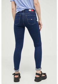 Tommy Jeans jeansy Nora damskie kolor granatowy. Kolor: niebieski #4