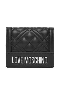 Love Moschino - Mały Portfel Damski LOVE MOSCHINO. Kolor: czarny