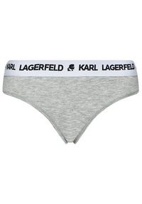 Karl Lagerfeld - KARL LAGERFELD Figi klasyczne Logo Hipsters 211W2106 Szary. Kolor: szary. Materiał: lyocell #4