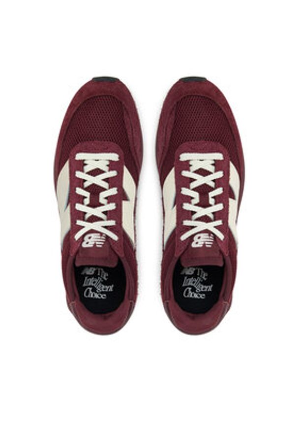 New Balance Sneakersy U370PA Bordowy. Kolor: czerwony. Materiał: zamsz, skóra