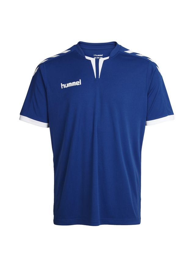Hummel - Koszulka sportowa HUMMEL core SS poly wielokolorowa. Kolor: niebieski