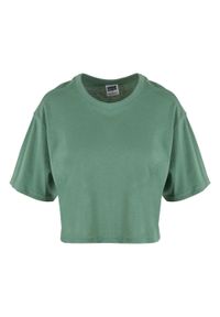 Urban Classics - Krótka Koszulka Damska Oversize Crop. Kolor: zielony. Długość: krótkie. Sport: turystyka piesza #1