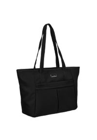 Shopper damska Peterson PTN CTY-08 czarna. Kolor: czarny. Styl: elegancki, casual