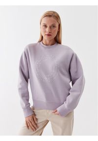 Calvin Klein Bluza Tonal K20K205712 Fioletowy Relaxed Fit. Kolor: fioletowy. Materiał: syntetyk #1