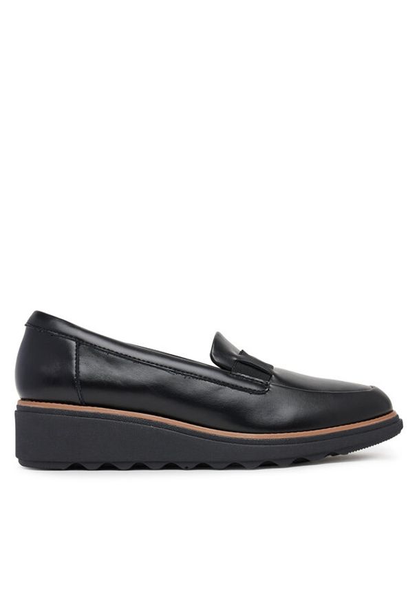 Clarks Półbuty Sharon Pace 26184342 Czarny. Kolor: czarny. Materiał: skóra