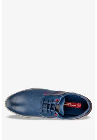 Badoxx - Niebieskie buty wizytowe sznurowane badoxx mxc429. Kolor: niebieski. Styl: wizytowy
