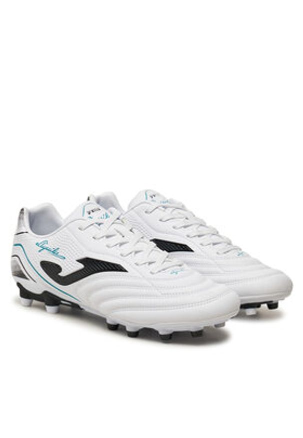 Joma Buty do piłki nożnej Aguila Firm Ground AGUW2402FG Biały. Kolor: biały. Materiał: skóra