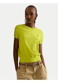 Polo Ralph Lauren T-Shirt 211971872503 Zielony Slim Fit. Typ kołnierza: polo. Kolor: zielony. Materiał: bawełna #3