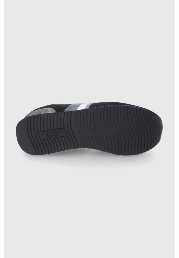 U.S. Polo Assn. buty kolor czarny. Nosek buta: okrągły. Zapięcie: sznurówki. Kolor: czarny. Materiał: guma