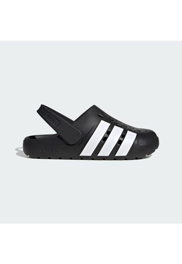 Adidas - Klapki Adilette Clog 2.0. Kolor: wielokolorowy, biały, czarny. Styl: sportowy