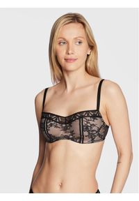 Passionata Biustonosz balkonetka P49J10 Czarny. Kolor: czarny. Materiał: syntetyk