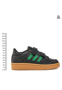 Adidas - adidas Sneakersy Rapid Court JS0637 Czarny. Kolor: czarny. Materiał: skóra