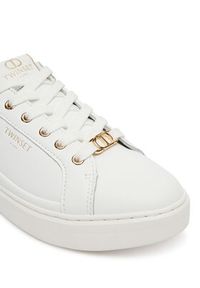 TwinSet - TWINSET Sneakersy 252TCP020 Biały. Kolor: biały. Materiał: skóra #5
