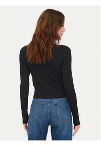 only - ONLY Bluzka Betty 15365756 Czarny Standard Fit. Kolor: czarny. Materiał: bawełna #4