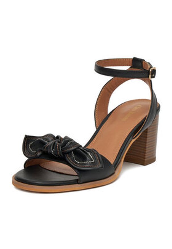 Clara Barson Sandały WS24053-01 Czarny. Kolor: czarny. Materiał: skóra