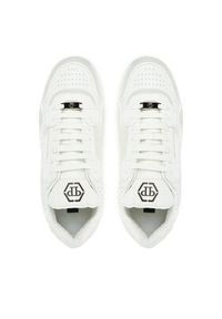 Philipp Plein - PHILIPP PLEIN Sneakersy SAES MSC4017 PLE010N01 Biały. Kolor: biały. Materiał: skóra #5