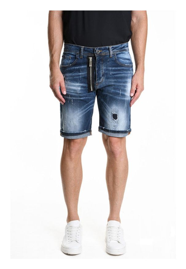 Xagon Man Szorty | P25032UM256Z | Mężczyzna | Niebieski. Okazja: na co dzień, na spacer. Kolor: niebieski. Materiał: bawełna, elastan. Długość: długie. Styl: klasyczny, elegancki, vintage, casual