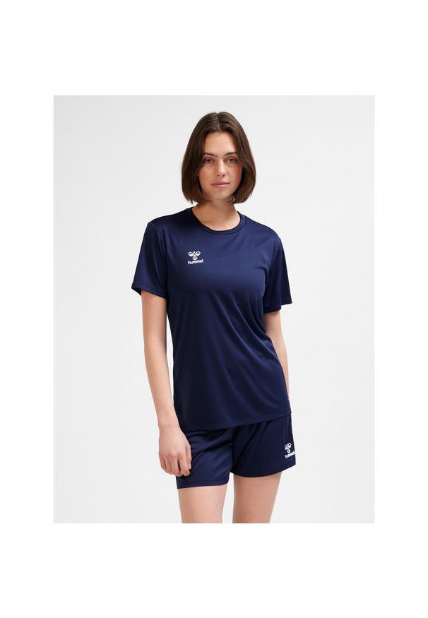 Damski jersey Hummel Essential. Kolor: niebieski. Materiał: jersey. Sport: piłka nożna, fitness