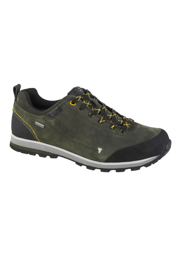 Buty trekkingowe męskie CMP Elettra Low. Zapięcie: sznurówki. Kolor: czarny, zielony, wielokolorowy. Materiał: materiał, zamsz, syntetyk, guma, skóra. Szerokość cholewki: normalna. Sport: turystyka piesza