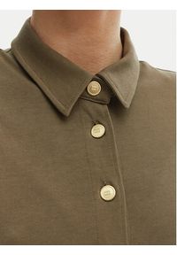 TOMMY HILFIGER - Tommy Hilfiger Sukienka codzienna WW0WW48756 Zielony Regular Fit. Okazja: na co dzień. Kolor: zielony. Materiał: bawełna. Typ sukienki: proste. Styl: casual #3