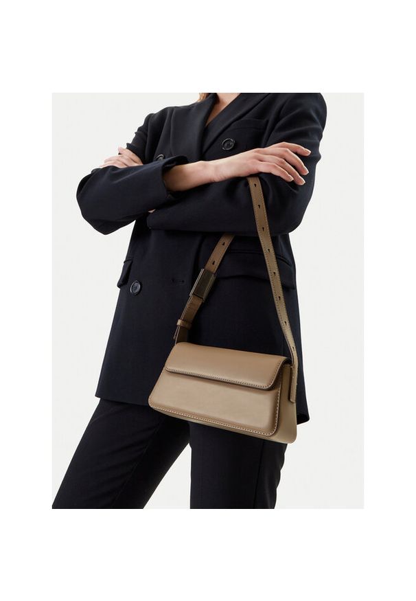 Torebka Calvin Klein Jeans. Kolor: beżowy