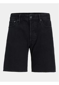 Jack & Jones - Jack&Jones Szorty jeansowe Chris Cooper 12252866 Czarny Relaxed Fit. Kolor: czarny. Materiał: bawełna