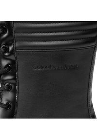 Calvin Klein Jeans Botki Flatform Knee Boot Laceup Lth Wn YW0YW01137 Czarny. Kolor: czarny #6