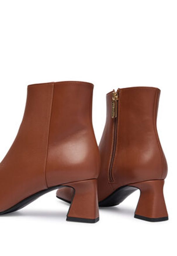 Pollini Botki SA21045G0NTC0217 Brązowy. Kolor: brązowy. Materiał: skóra