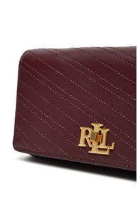 Lauren Ralph Lauren - LAUREN RALPH LAUREN Torebka 432951212001 Bordowy. Kolor: czerwony. Materiał: skórzane