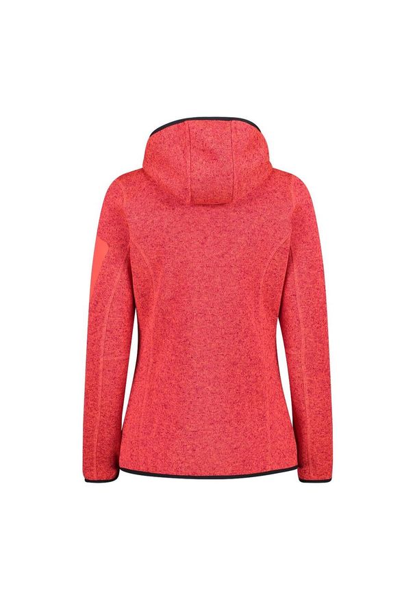 Bluza damska turystyczna CMP 3H19826. Kolor: czerwony. Materiał: polar. Sport: turystyka piesza