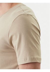 TOMMY HILFIGER - Tommy Hilfiger T-Shirt Brand Love Box MW0MW42366 Beżowy Regular Fit. Kolor: beżowy. Materiał: bawełna #3