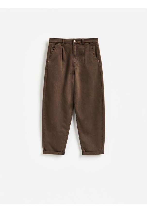 Reserved - Jeansy barrel leg - dark grey jeans