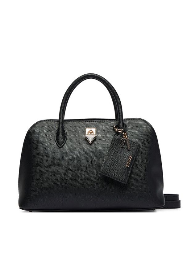 Guess Torebka Patsie HWZG99 19060 Czarny. Kolor: czarny. Materiał: skórzane