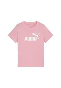 Puma - Dziecięca koszulka ESS z logo No. 1 PUMA Pinkscape Pink. Kolor: różowy. Materiał: guma. Wzór: nadruk