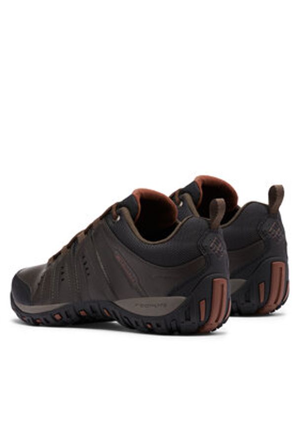 columbia - Columbia Trekkingi Woodburn II Waterproof 1553001 Brązowy. Kolor: brązowy. Materiał: skóra. Sport: turystyka piesza