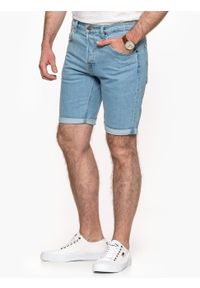 Lee - LEE 5 POCKET SHORT MĘSKIE SZORTY JEANSOWE JEANS LIGHT ALTON L73EMWJU. Materiał: jeans