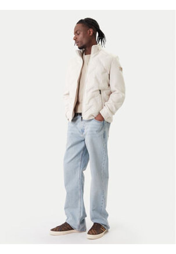 Guess Kurtka przejściowa M6RL10 WJ232 Écru Regular Fit. Materiał: syntetyk