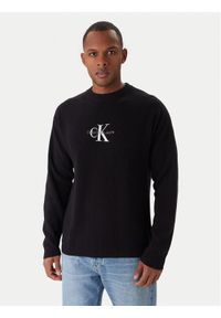 Calvin Klein Jeans Sweter J30J322460 Czarny Loose Fit. Kolor: czarny. Materiał: bawełna #1