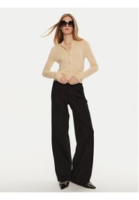 Oui - OUI Spodnie materiałowe 88780 Czarny Straight Fit. Kolor: czarny. Materiał: syntetyk, wiskoza #3