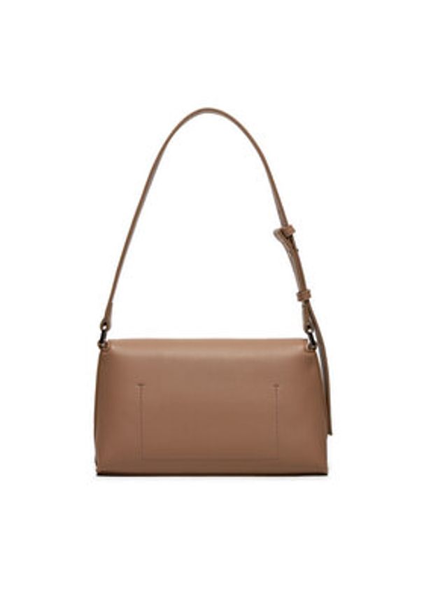 Calvin Klein Torebka Ck Daily Shoulder Bag Pebble K60K612139 Brązowy. Kolor: brązowy. Materiał: skórzane