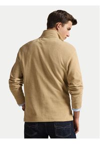 Polo Ralph Lauren Sweter 710P07411006 Beżowy Regular Fit. Typ kołnierza: polo. Kolor: beżowy. Materiał: bawełna #4