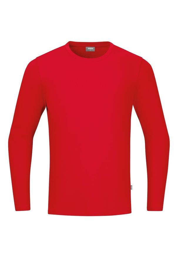 Koszulka z długim rękawem Jako Organic. Kolor: czerwony. Materiał: bawełna. Długość rękawa: długi rękaw. Długość: długie
