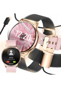 JG Smart - SMARTWATCH ZEGAREK DAMSKI MENU PL ROZMOWY POWIADOMIENIA SPORT SMART WATCH. Rodzaj zegarka: smartwatch. Styl: sportowy