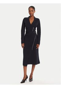 BOSS Kardigan Felendi 50542857 Granatowy Regular Fit. Kolor: niebieski. Materiał: wiskoza #5