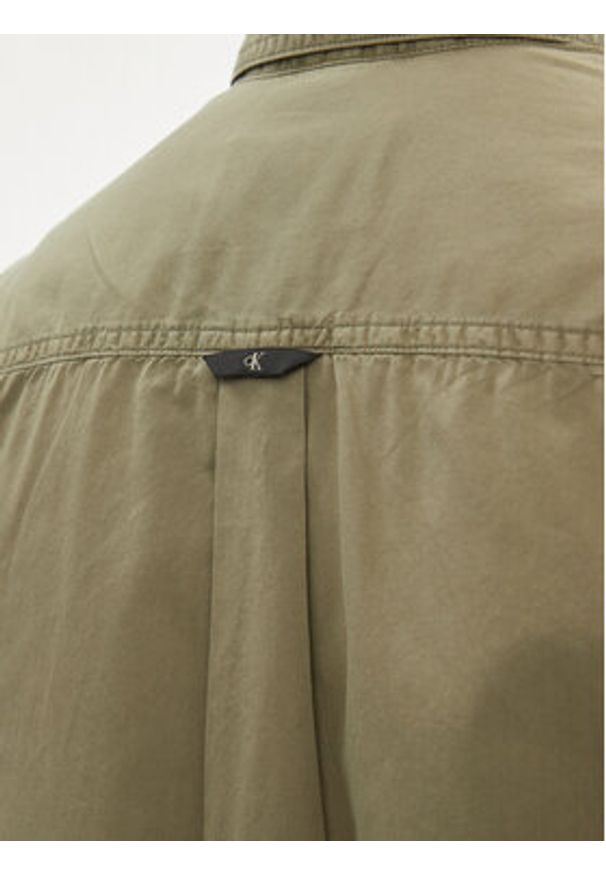 Calvin Klein Jeans Koszula J30J325772 Zielony Regular Fit. Kolor: zielony. Materiał: bawełna