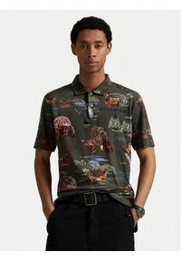 Polo Ralph Lauren Polo 710980789001 Khaki Regular Fit. Typ kołnierza: polo. Kolor: brązowy. Materiał: bawełna