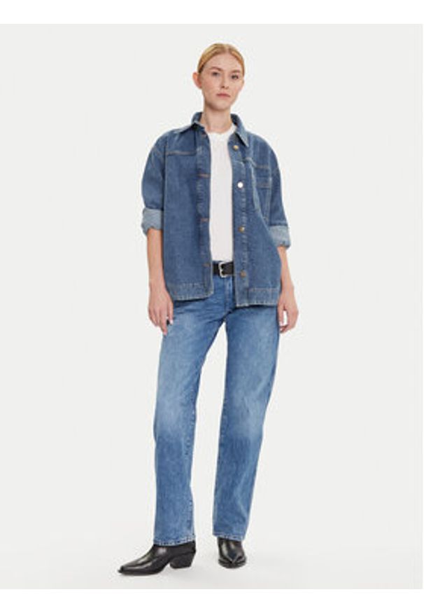 Wrangler Jeansy Cowboy 112371112 Niebieski Straight Fit. Kolor: niebieski